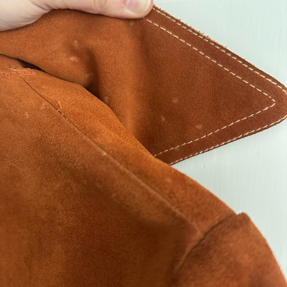 Leathercraft vintage 70’s genuine leather snap button coat - Picture 10 of 11